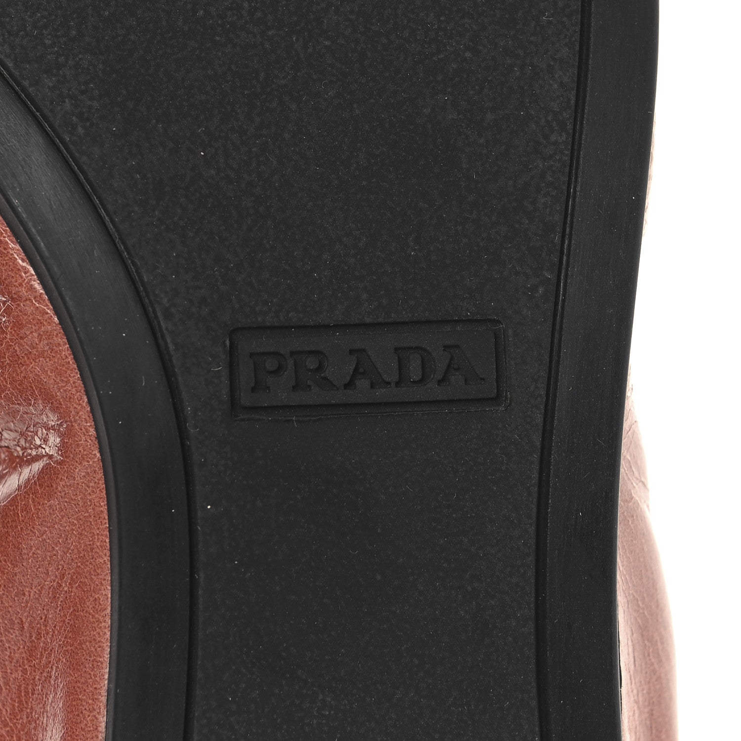 Prada Vitello Shine Ballet Bow Flats 36 Antico 8 of 10