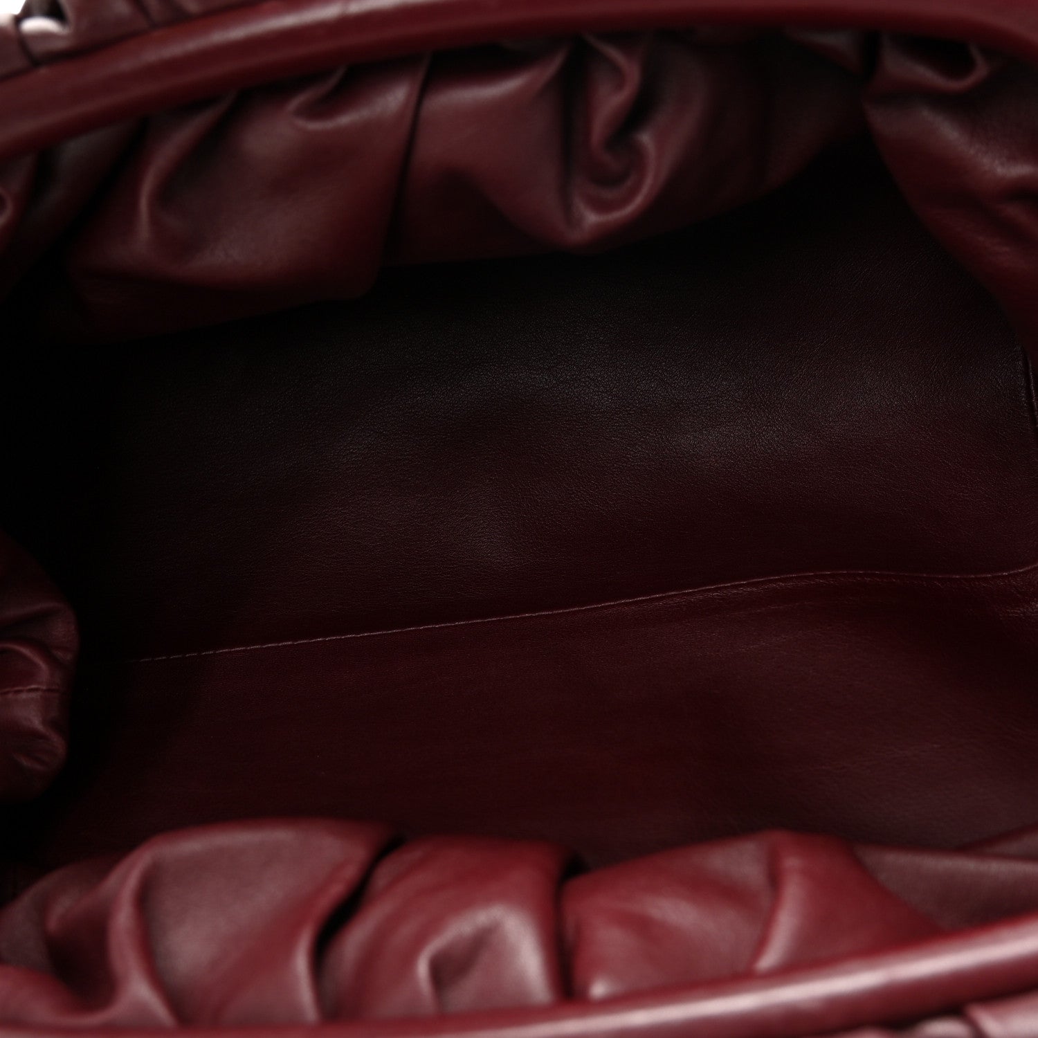 Bottega Veneta Smooth Butter Calf The Pouch Oversized Clutch Bordeaux 5 of 10