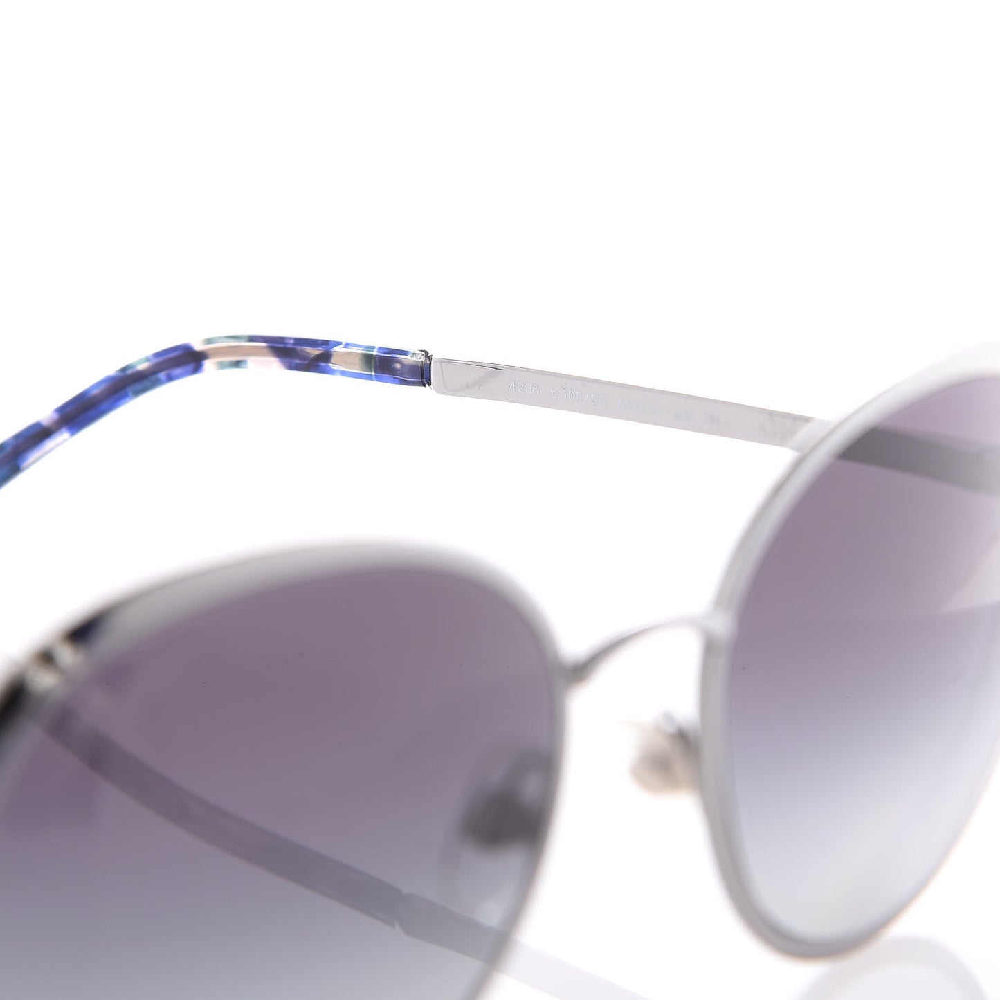 Round Spring Sunglasses 4206 Silver