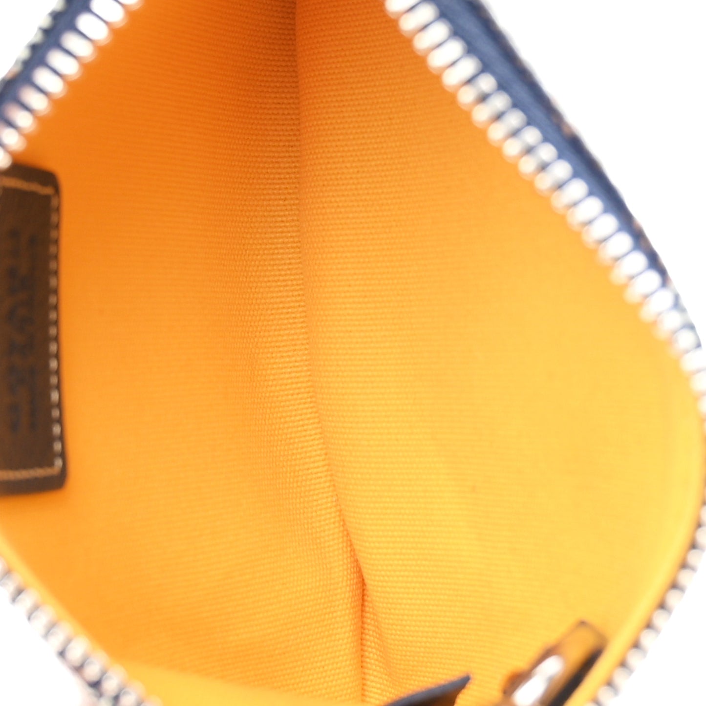 Goyardine Nano Senat Key Pouch Navy
