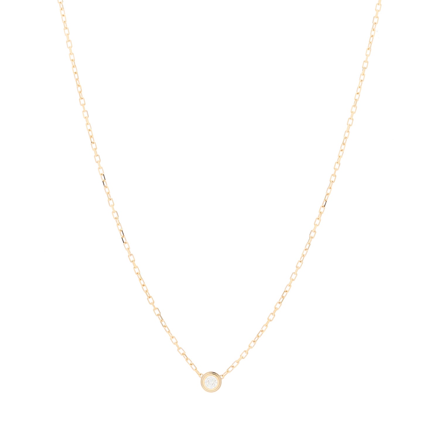 18K Yellow Gold Diamond SM D'Amour Pendant Necklace