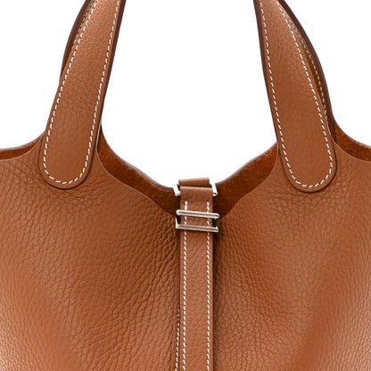 Hermes Taurillon Clemence Picotin Lock 18 PM Gold 8 of 11