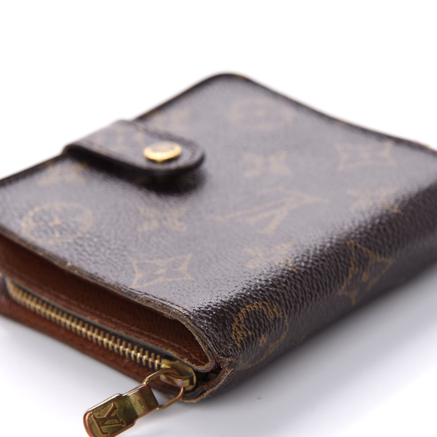 Monogram Compact Zippe Zipped Wallet