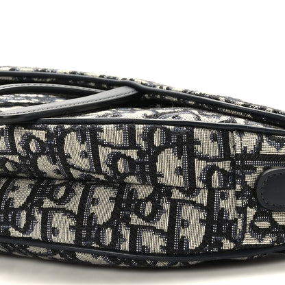 Christian Dior Oblique Saddle Bag Blue 9 of 9