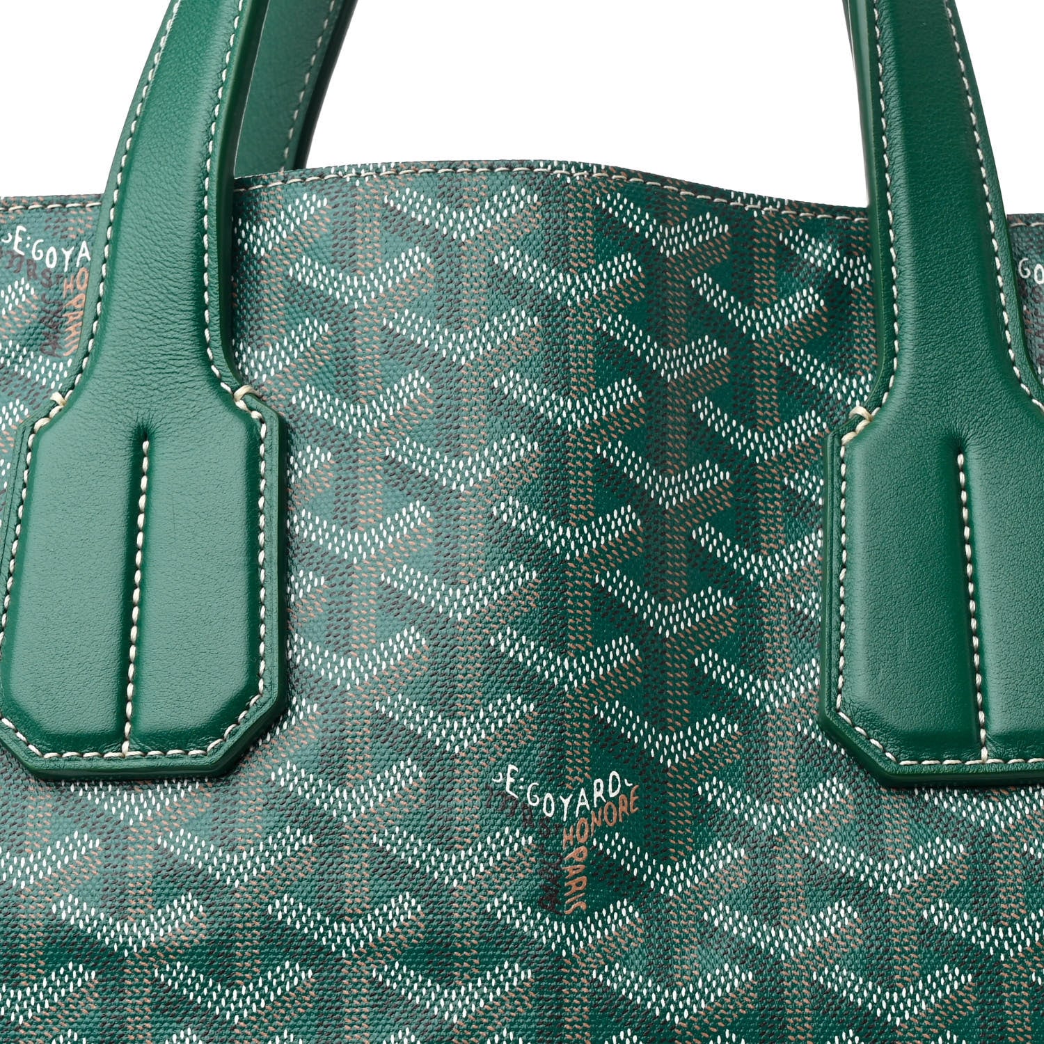 Goyard Goyardine Voltaire Tote III Green 9 of 11