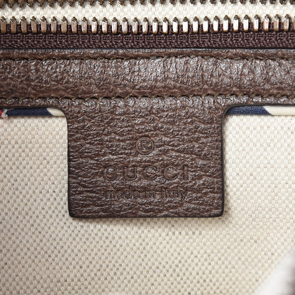 Gucci Soft GG Supreme Monogram Courrier Web Medium Flat Messenger Bag Beige New Acero Multicolor 6 of 7