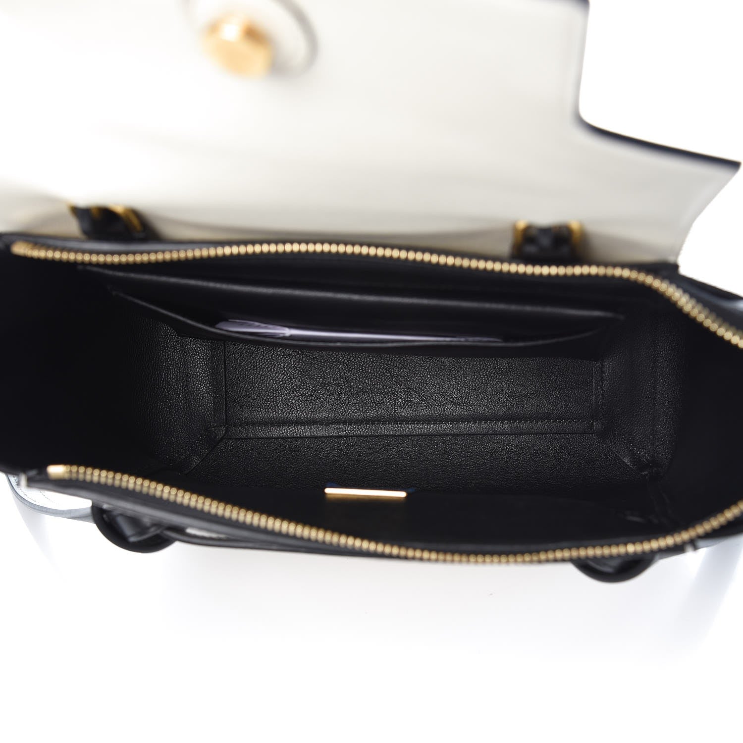 Celine Bullhide Micro Belt Bag Black White 5 of 7