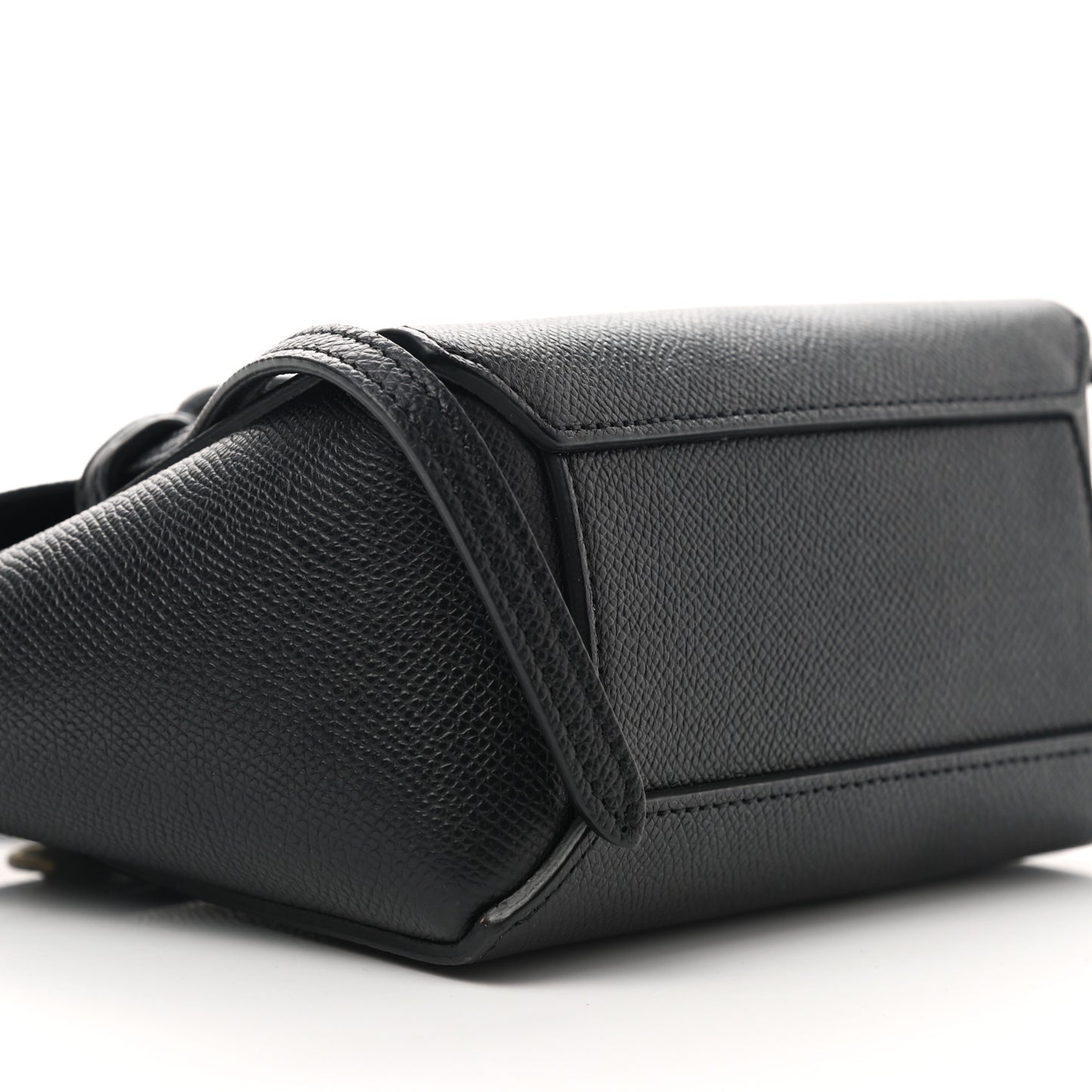 Grained Calfskin Pico Belt Bag Black