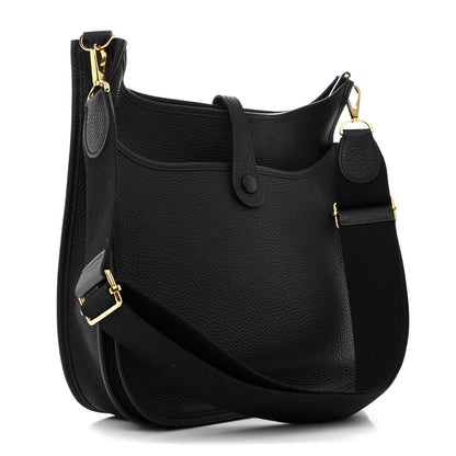 Hermes Taurillon Clemence EVELYNE III PM Black 3 of 11