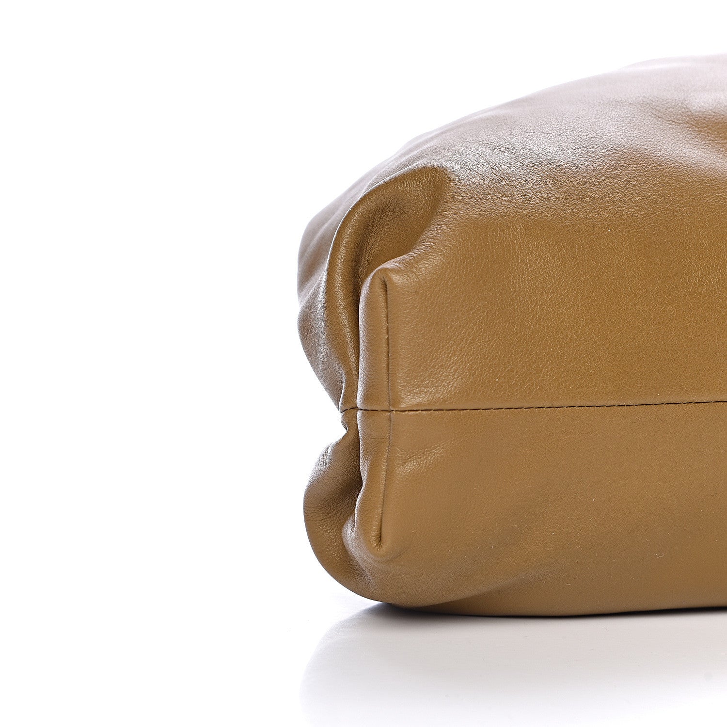 Bottega Veneta Smooth Butter Calf The Pouch Oversized Clutch Moutarde 9 of 11