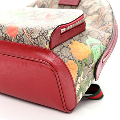 Gucci GG Supreme Monogram Tian Web Small Day Backpack Beige Multicolor Red 10 of 10