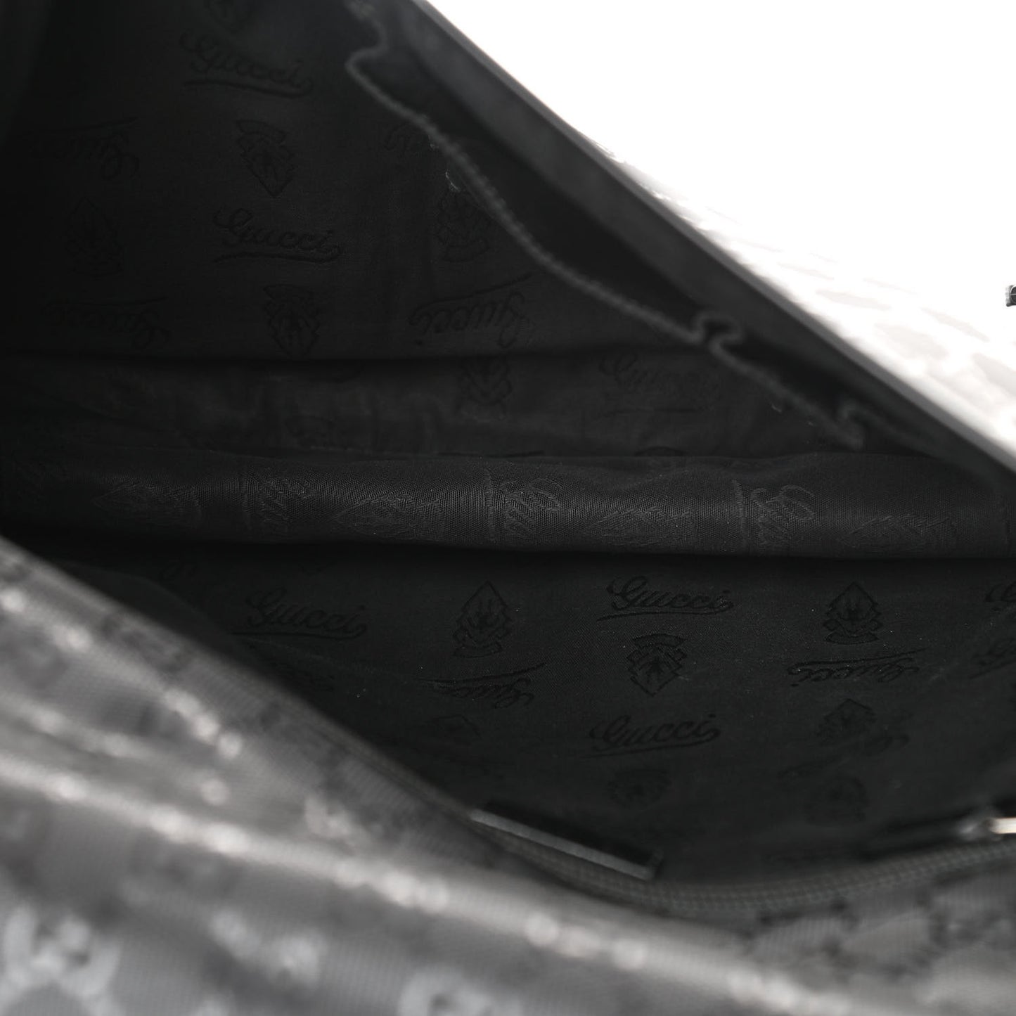 Imprime Monogram Medium Double Buckle Flap Messenger Bag Black