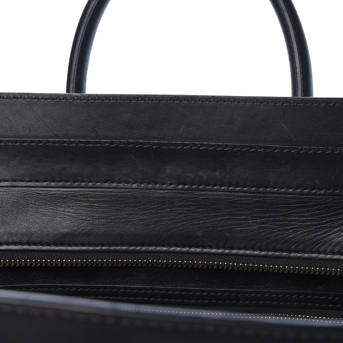 Satin Calfskin Suede Mini Tri-Color Luggage Almond