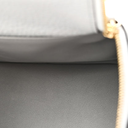 Hermes Taurillon Clemence Mini Lindy 20 Bleu Pale 5 of 11