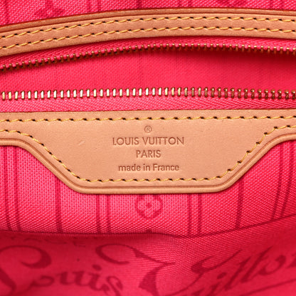 Louis Vuitton Monogram Roses Neverfull MM 6 of 9