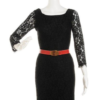 Hermes Box Togo 32mm Mirage Belt 85 Brique Orange 2 of 7