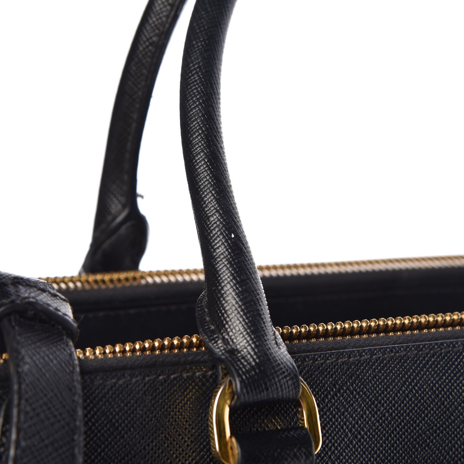 Prada Saffiano Medium Galleria Double Zip Tote Black 11 of 12
