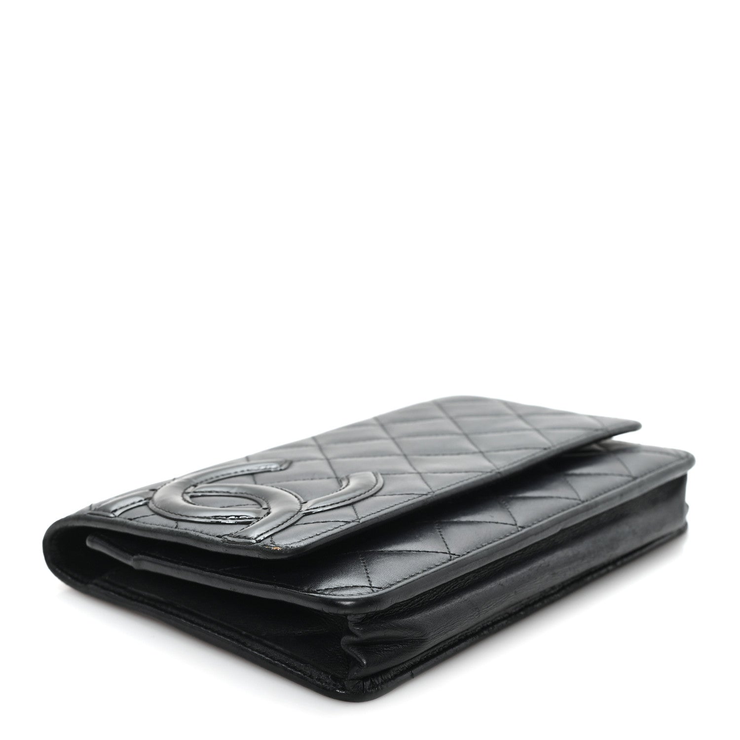 Chanel Calfskin Quilted Cambon Wallet on Chain WOC Black 4 of 13