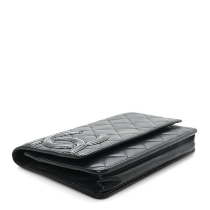 Chanel Calfskin Quilted Cambon Wallet on Chain WOC Black 4 of 13