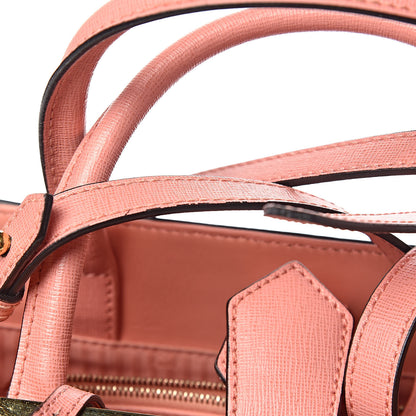 Fendi Vitello Elite Petite 2Jours Tote Pesca 10 of 15