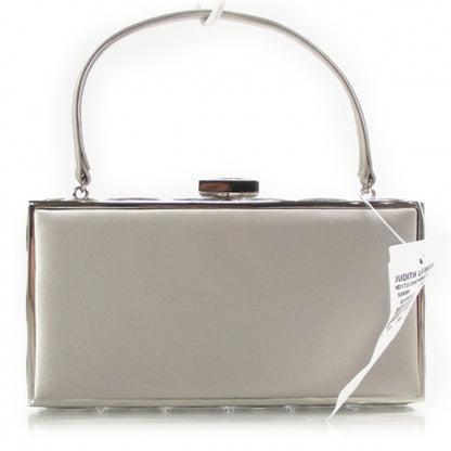 Judith Leiber Crystal Trim Satin Evening Bag Clutch 1 of 6