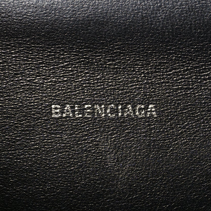 Balenciaga Washed Denim BB Monogram Hourglass Top Handle Bag XS Black 6 of 9