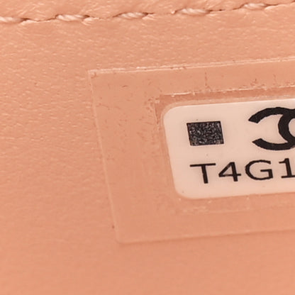 Chanel Shiny Caviar Preppy Coco Long Vanity With Strap  Light Pink 7 of 11