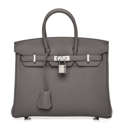 Hermes Togo Birkin 25 Etain 1 of 31