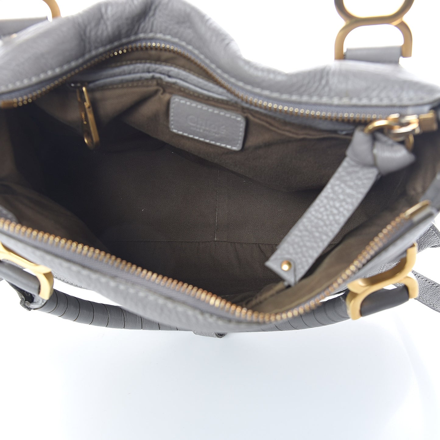 Calfskin Medium Marcie Satchel Cashmere Grey