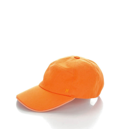 Hermes Cotton Silk Horse Riding Cap 57 Orange 3 of 7