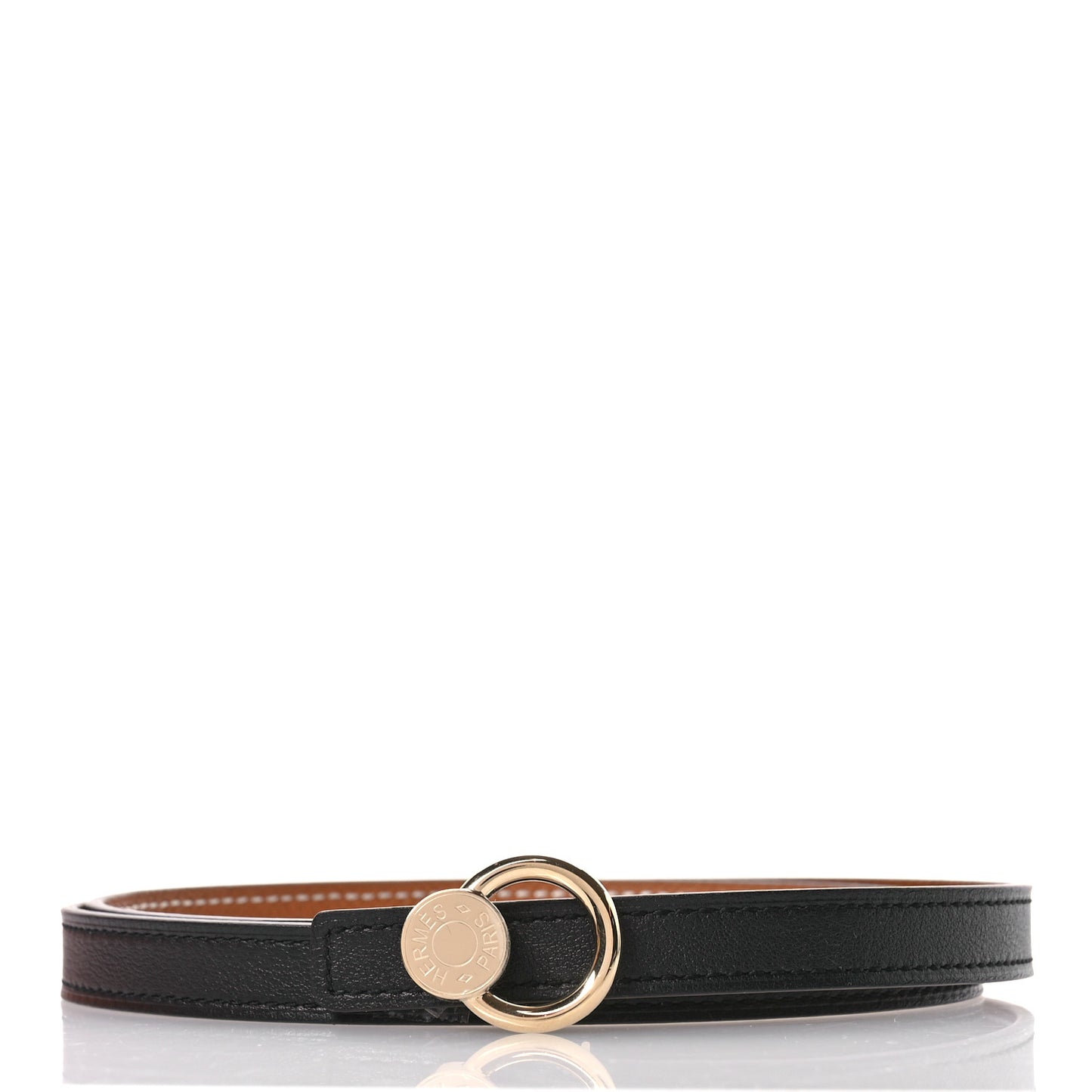 Swift Epsom 13mm Mini Laquee Reversible Belt 70 28 Black Gold