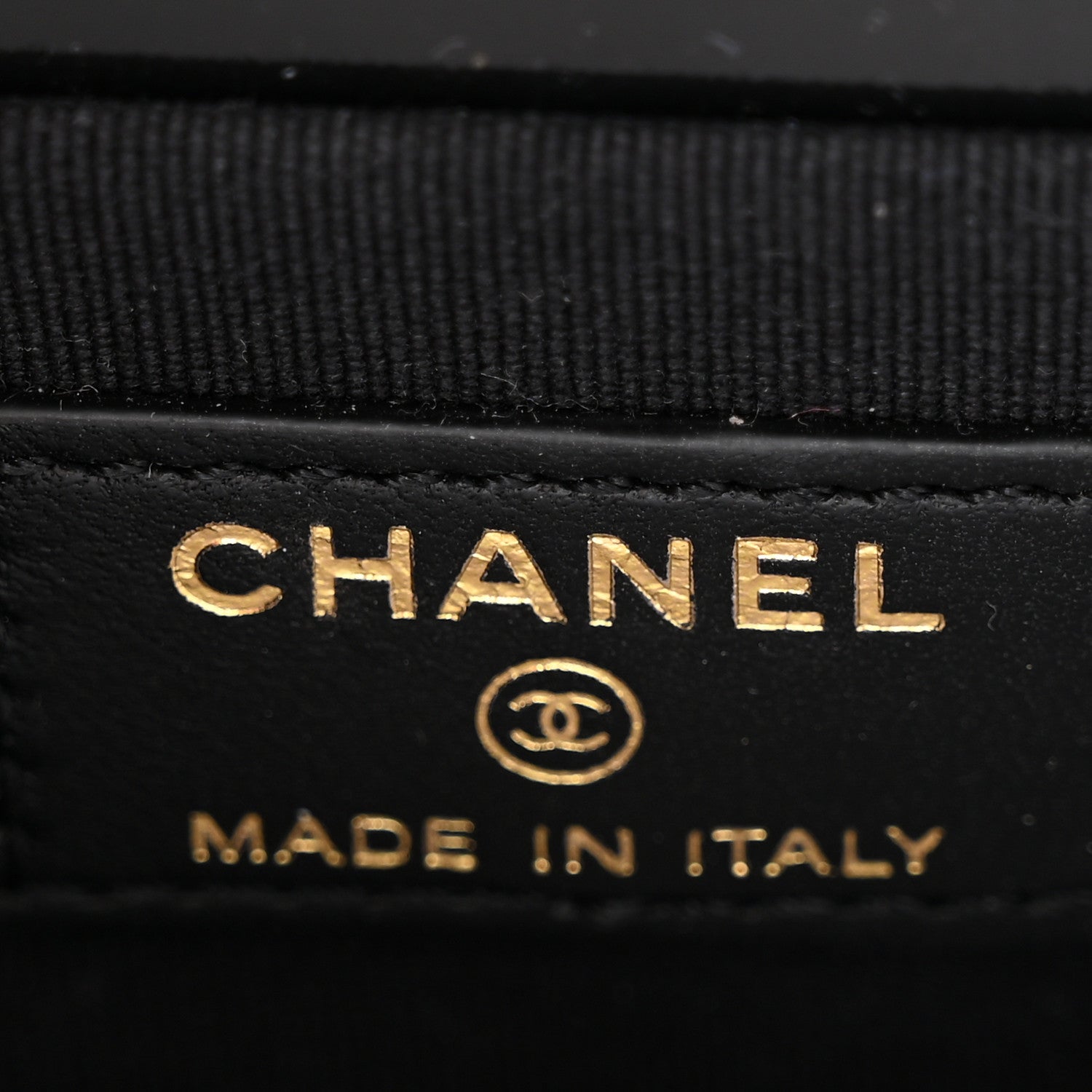 Chanel Denim Quilted Double You Card Holder On Chain Black Golden 6 of 11