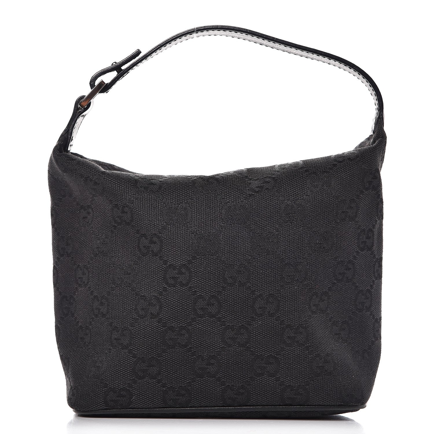 Gucci Monogram Mini Hobo Bag Black 1 of 8