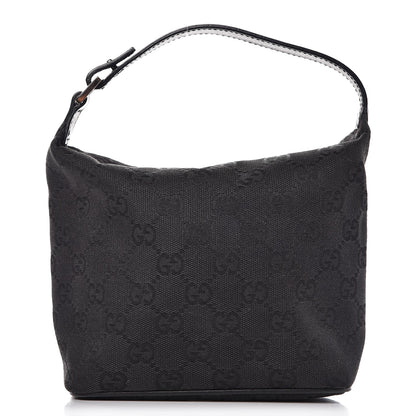 Gucci Monogram Mini Hobo Bag Black 1 of 8