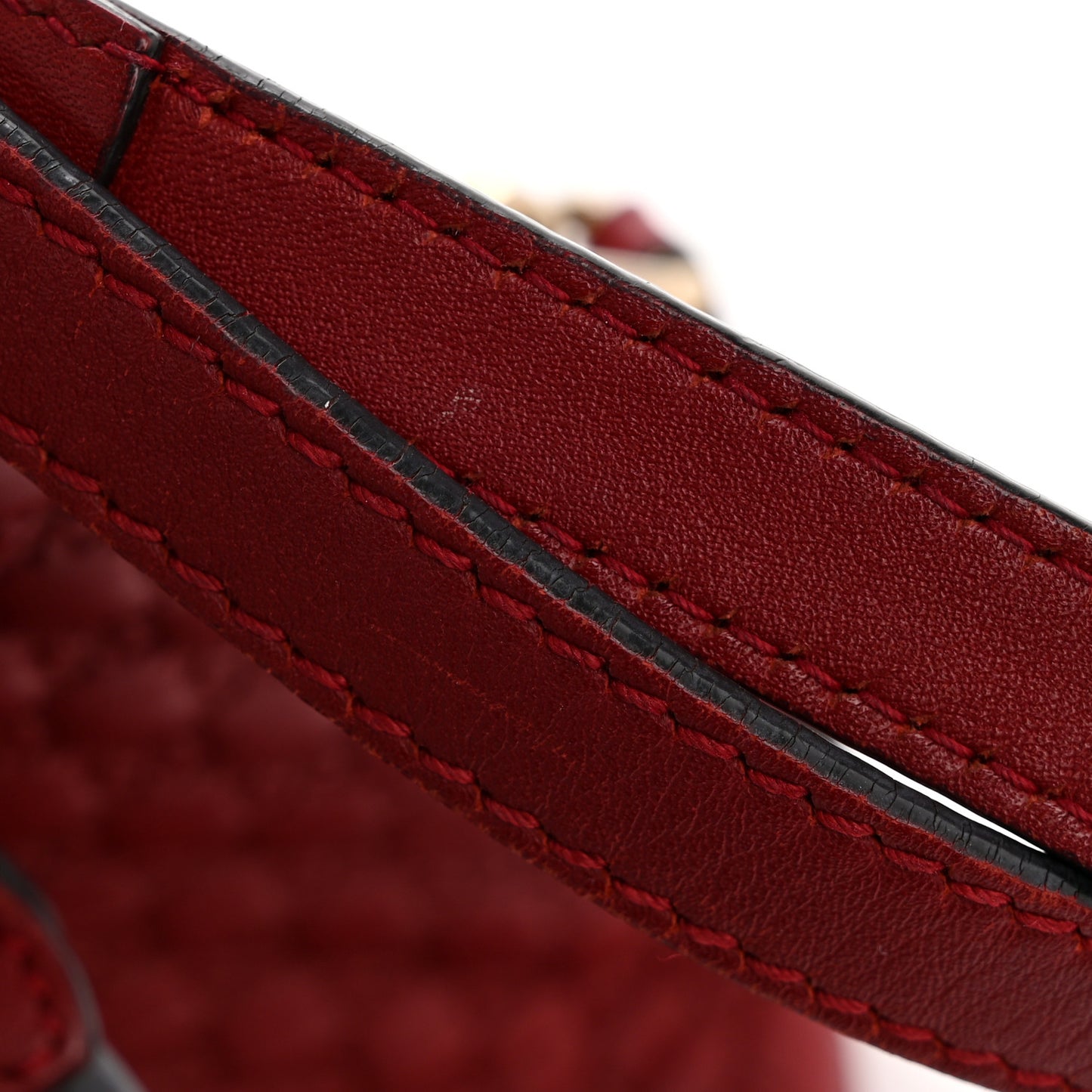 Soft Microguccissima Mini Dome Bag Red