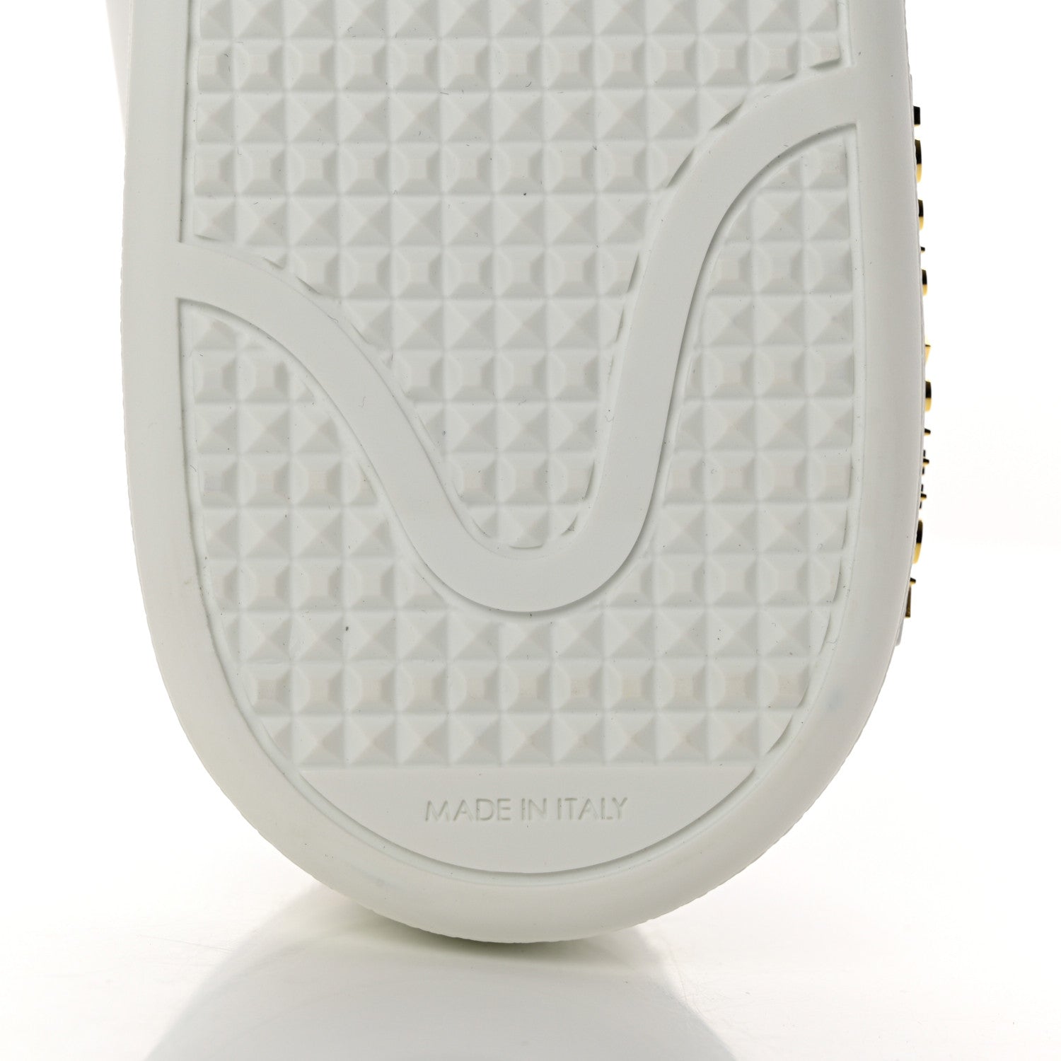 Louis Vuitton Calfskin Damier Ebene Striped Frontrow Sneakers 37 White 8 of 9