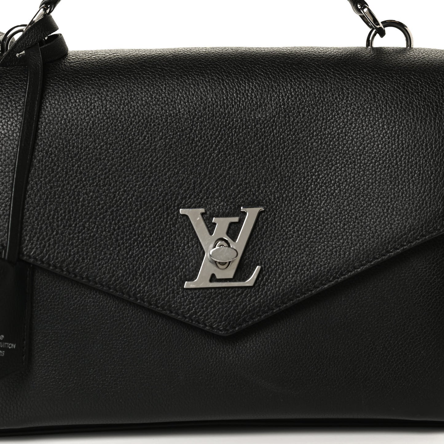 Soft Calfskin My Lockme Top Handle Black