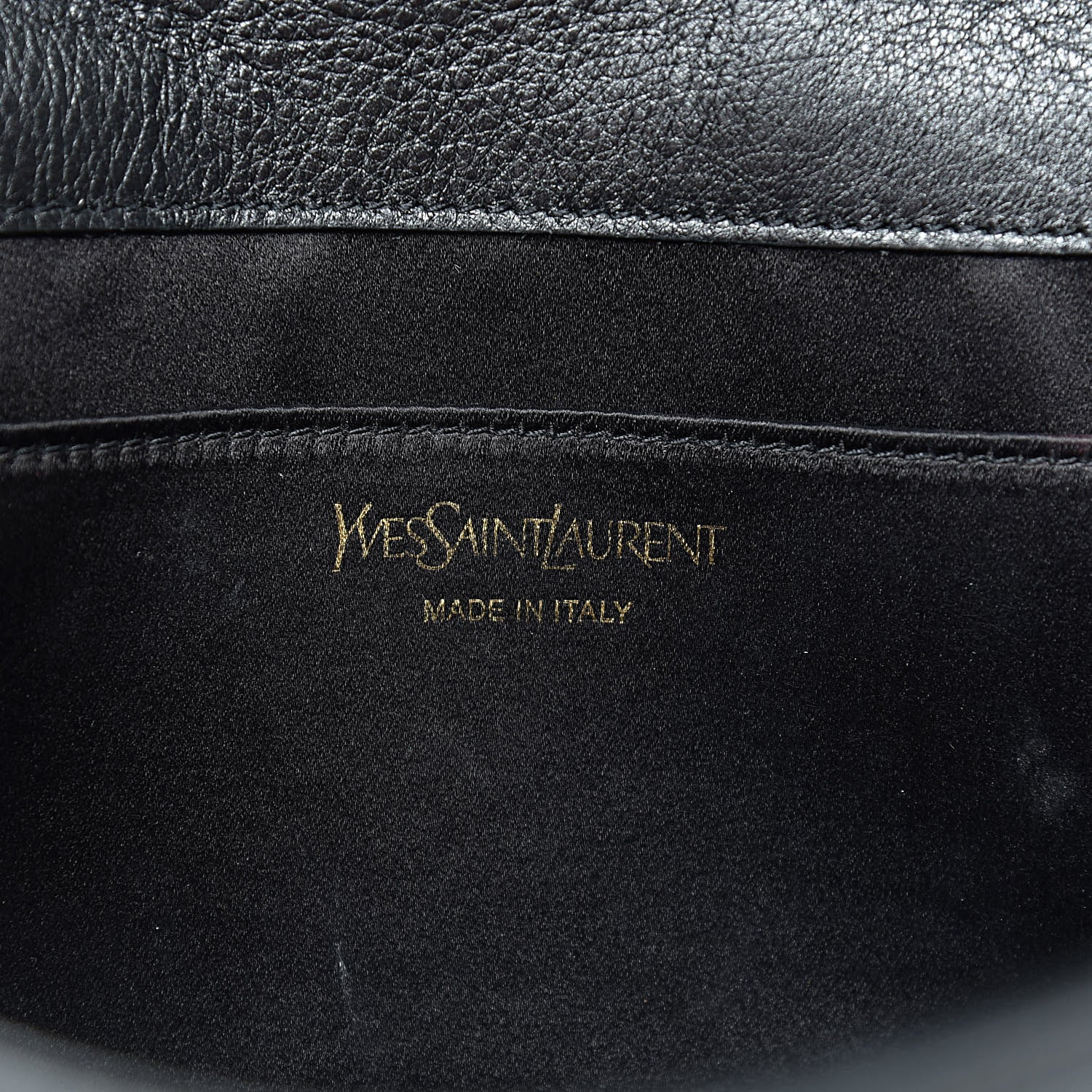 Saint Laurent Calfskin Monogram Large Belle De Jour Clutch Black 6 of 14