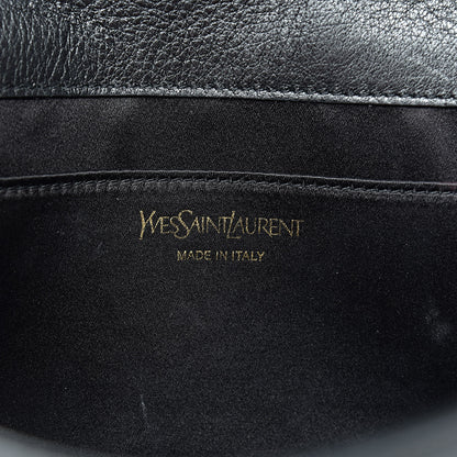 Saint Laurent Calfskin Monogram Large Belle De Jour Clutch Black 6 of 14