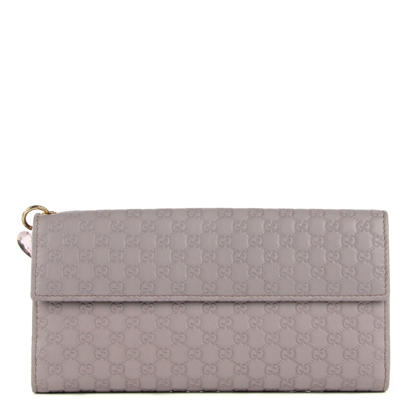 Patent Microguccissima Continental Wallet Lavender