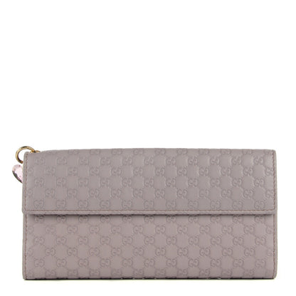 Gucci Patent Microguccissima Continental Wallet Lavender 1 of 8