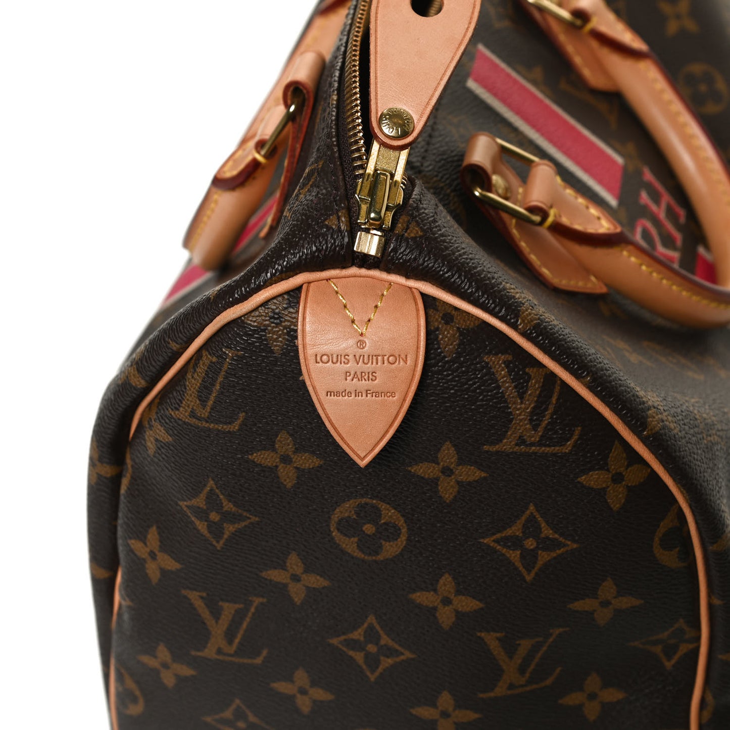 Monogram My LV Heritage Speedy 30 Fuchsia Ivory