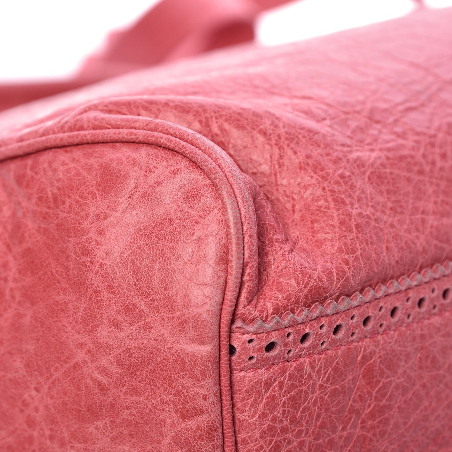 Agneau Giant Brogues Hardware Velo Framboise