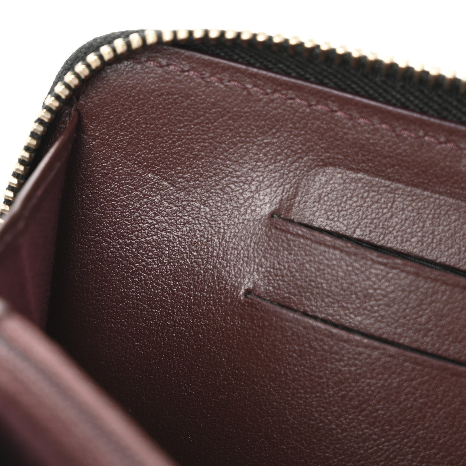 Chanel Caviar Chevron Quilted Medium Zip Around Wallet Black 9 of 13