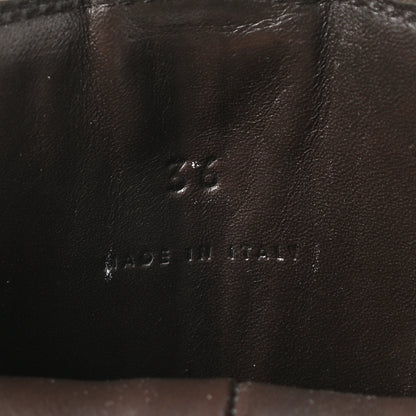 Bottega Veneta Calfskin The Tire Chelsea Boots 36 Black Pale Blue 7 of 7