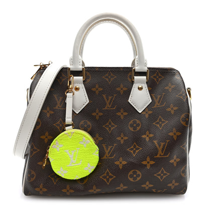 Louis Vuitton Monogram LV Match Speedy Bandouliere 25 White 1 of 9