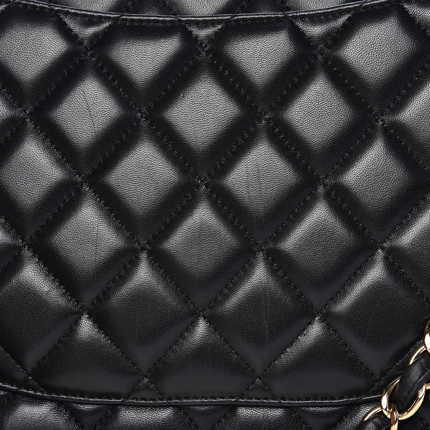 Lambskin Quilted Maxi Double Flap Black
