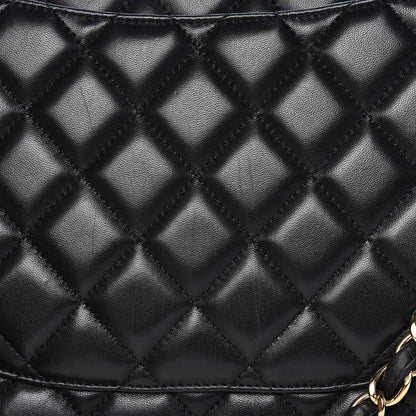 Chanel Lambskin Quilted Maxi Double Flap Black 15 of 17