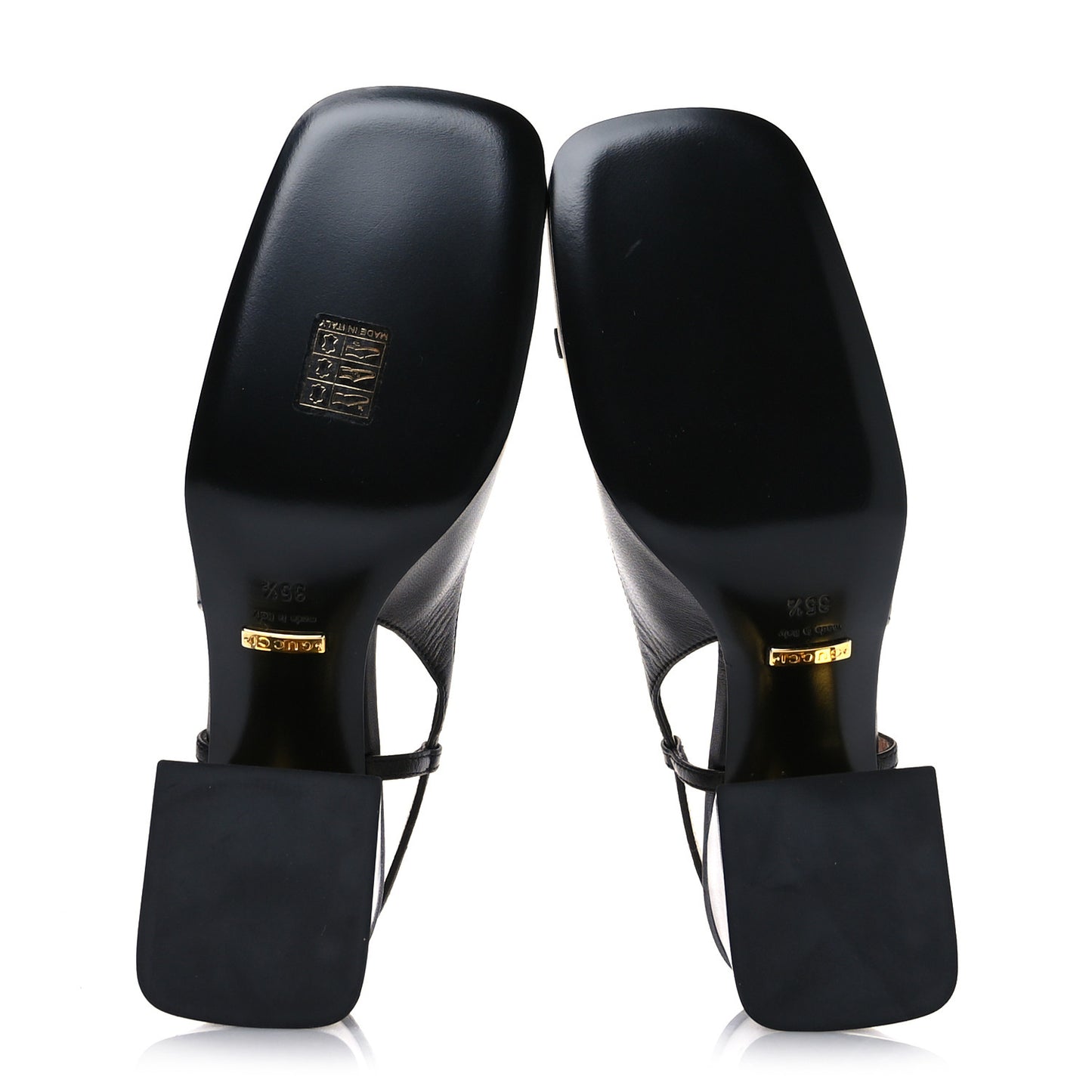 Malaga Kid Horsebit 75mm Slingback Pumps 35.5 Black