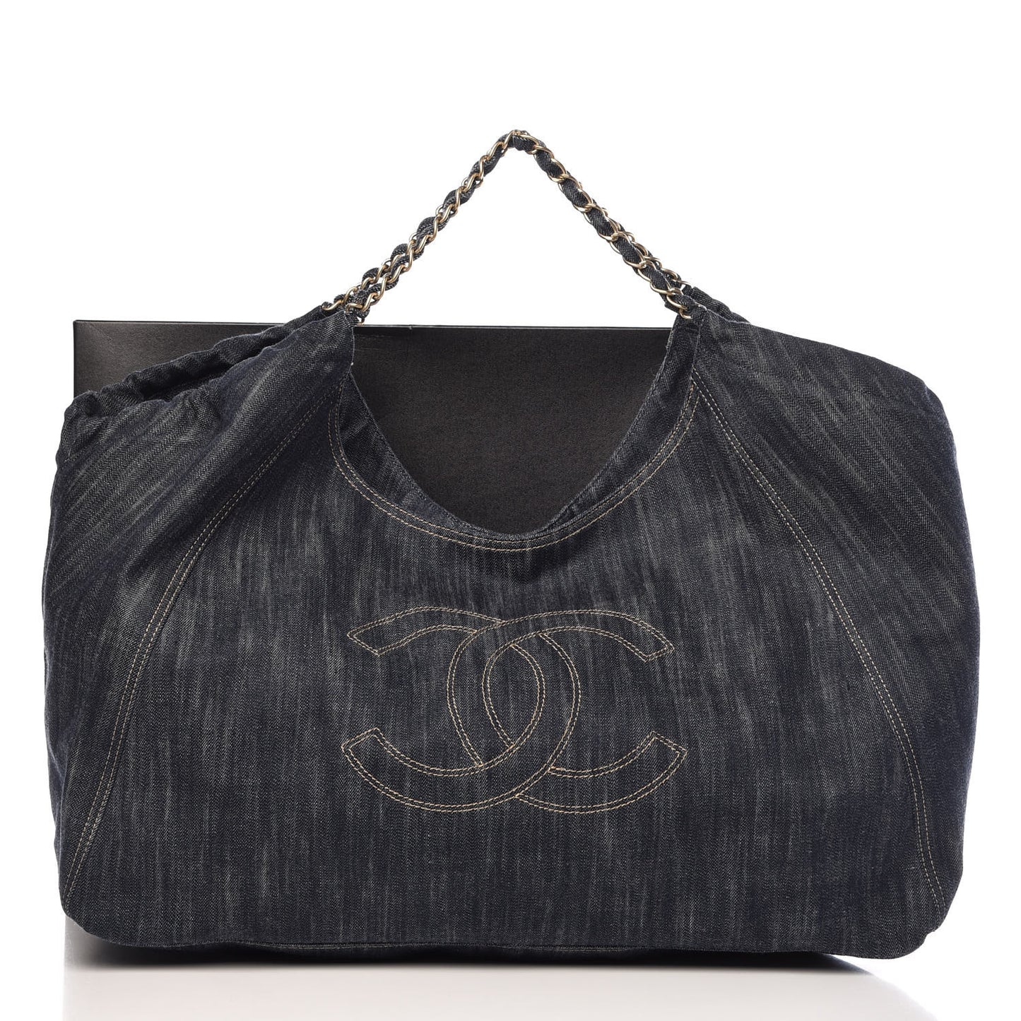 Denim XL Coco Cabas Tote Dark Blue